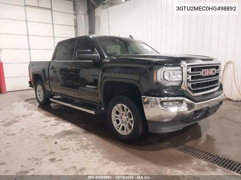 2017 GMC Sierra 1500 Sle VIN: 3GTU2MEC0HG498892 Lot: 40569861