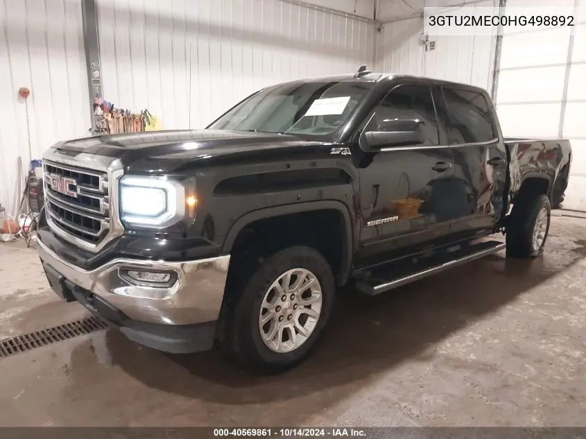 2017 GMC Sierra 1500 Sle VIN: 3GTU2MEC0HG498892 Lot: 40569861