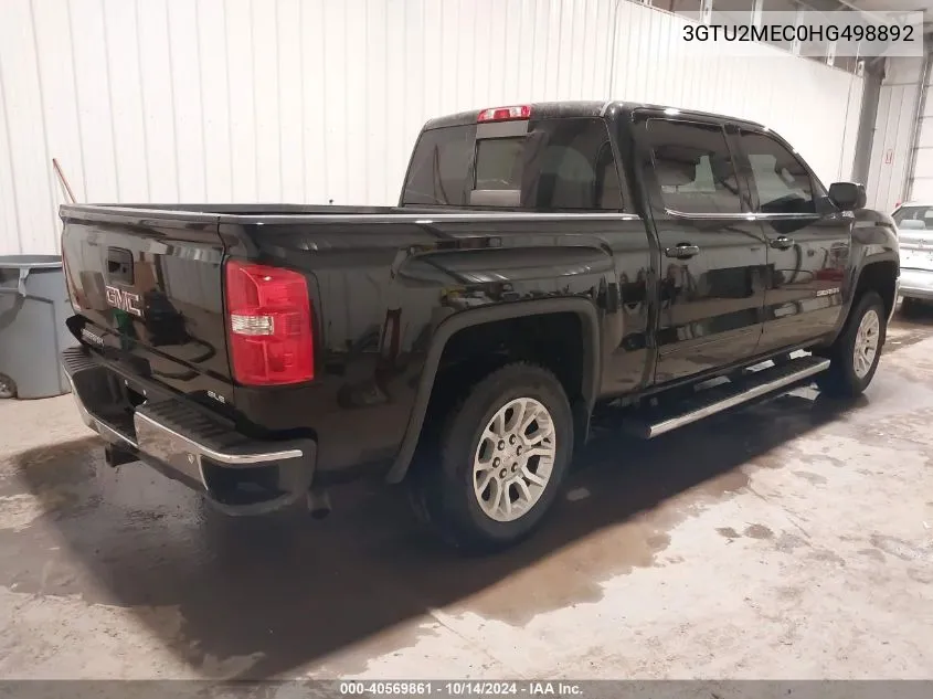 2017 GMC Sierra 1500 Sle VIN: 3GTU2MEC0HG498892 Lot: 40569861