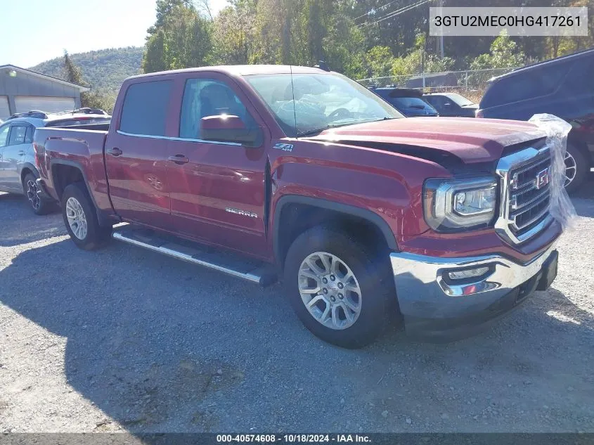 3GTU2MEC0HG417261 2017 GMC Sierra 1500 Sle