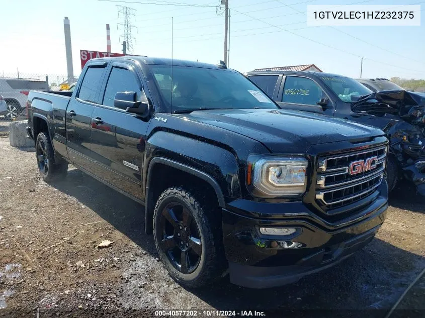 2017 GMC Sierra 1500 VIN: 1GTV2LEC1HZ232375 Lot: 40577202