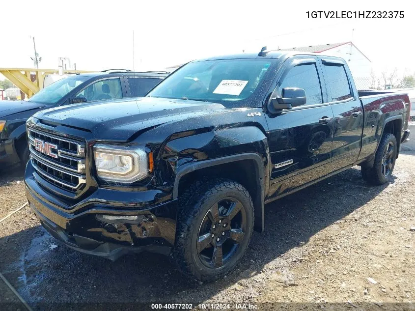 2017 GMC Sierra 1500 VIN: 1GTV2LEC1HZ232375 Lot: 40577202