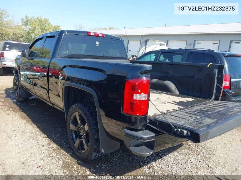 2017 GMC Sierra 1500 VIN: 1GTV2LEC1HZ232375 Lot: 40577202