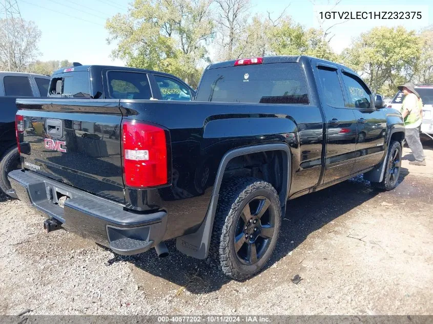 2017 GMC Sierra 1500 VIN: 1GTV2LEC1HZ232375 Lot: 40577202