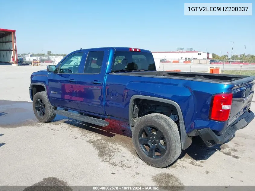 2017 GMC Sierra 1500 VIN: 1GTV2LEC9HZ200337 Lot: 40582578