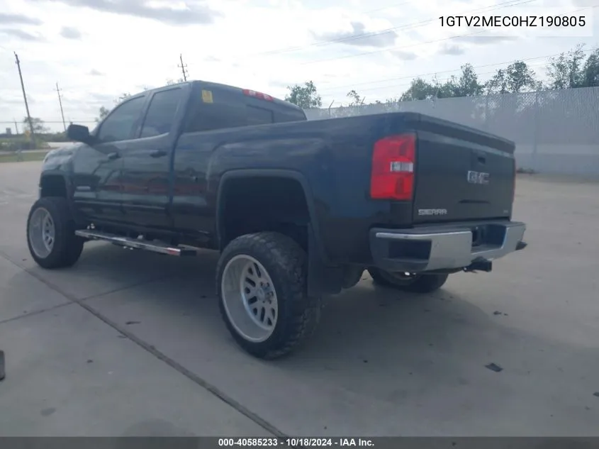 1GTV2MEC0HZ190805 2017 GMC Sierra 1500 Sle