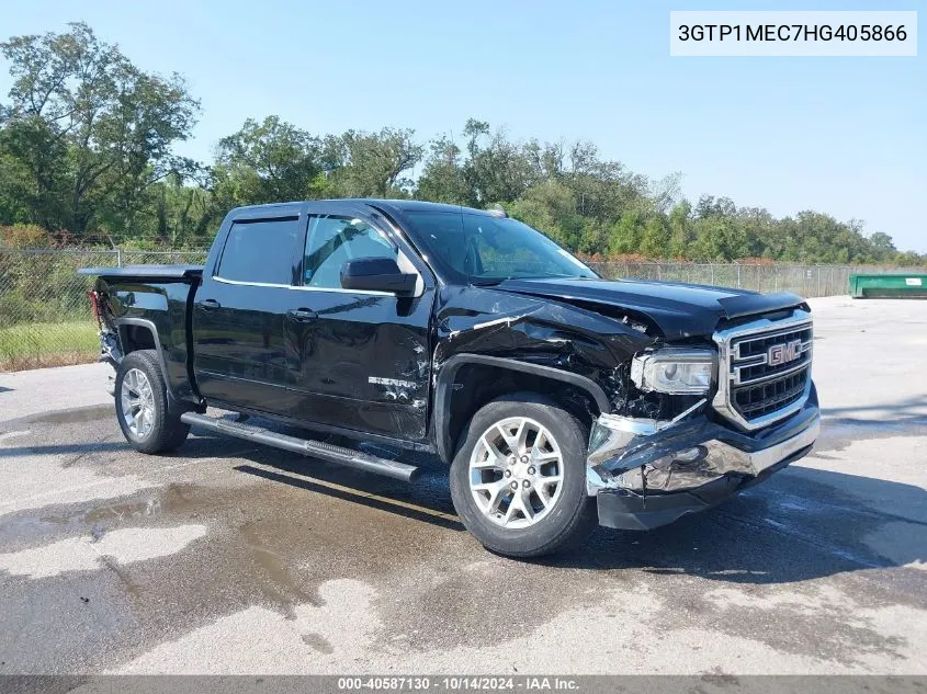 2017 GMC Sierra 1500 Sle VIN: 3GTP1MEC7HG405866 Lot: 40587130