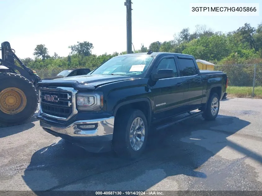 2017 GMC Sierra 1500 Sle VIN: 3GTP1MEC7HG405866 Lot: 40587130