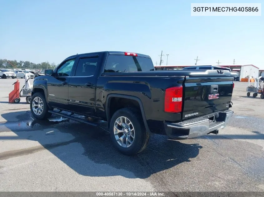 2017 GMC Sierra 1500 Sle VIN: 3GTP1MEC7HG405866 Lot: 40587130