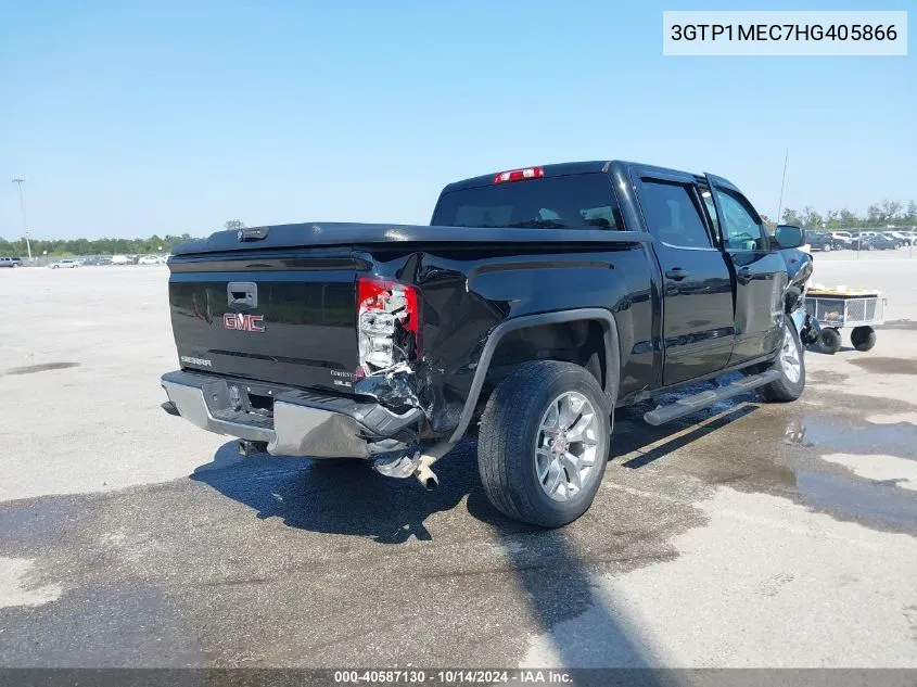 2017 GMC Sierra 1500 Sle VIN: 3GTP1MEC7HG405866 Lot: 40587130