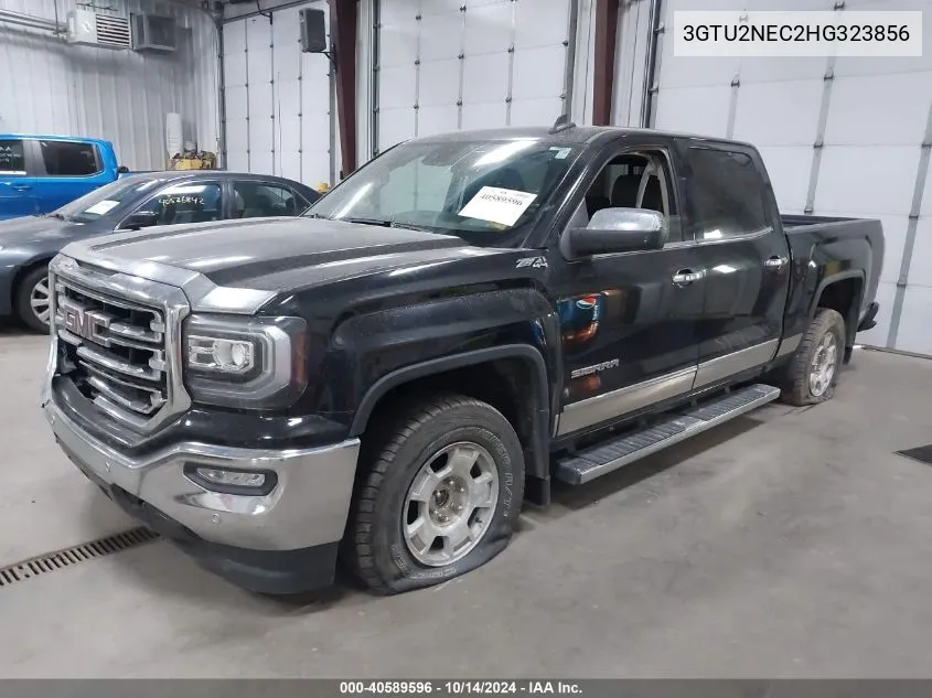 2017 GMC Sierra 1500 Slt VIN: 3GTU2NEC2HG323856 Lot: 40589596