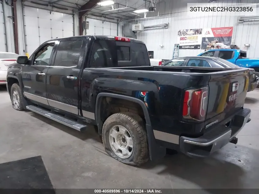 2017 GMC Sierra 1500 Slt VIN: 3GTU2NEC2HG323856 Lot: 40589596