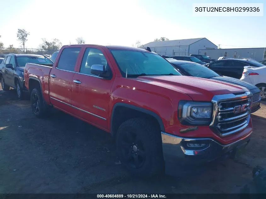 2017 GMC Sierra 1500 Slt VIN: 3GTU2NEC8HG299336 Lot: 40604889