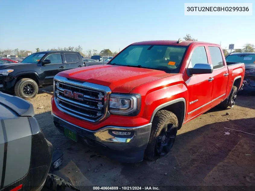 2017 GMC Sierra 1500 Slt VIN: 3GTU2NEC8HG299336 Lot: 40604889