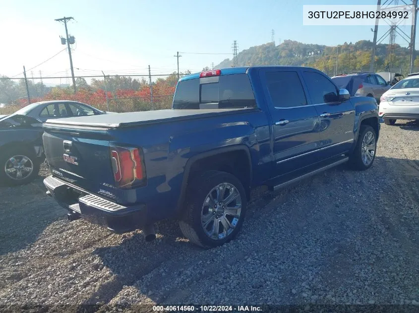 2017 GMC Sierra 1500 Denali VIN: 3GTU2PEJ8HG284992 Lot: 40614560