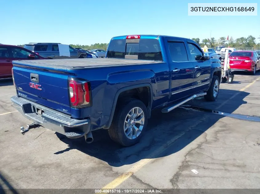 2017 GMC Sierra 1500 Slt VIN: 3GTU2NECXHG168649 Lot: 40615716