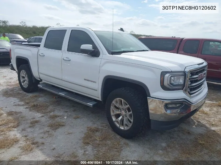 2017 GMC Sierra 1500 C1500 Slt VIN: 3GTP1NEC8HG120602 Lot: 40618041