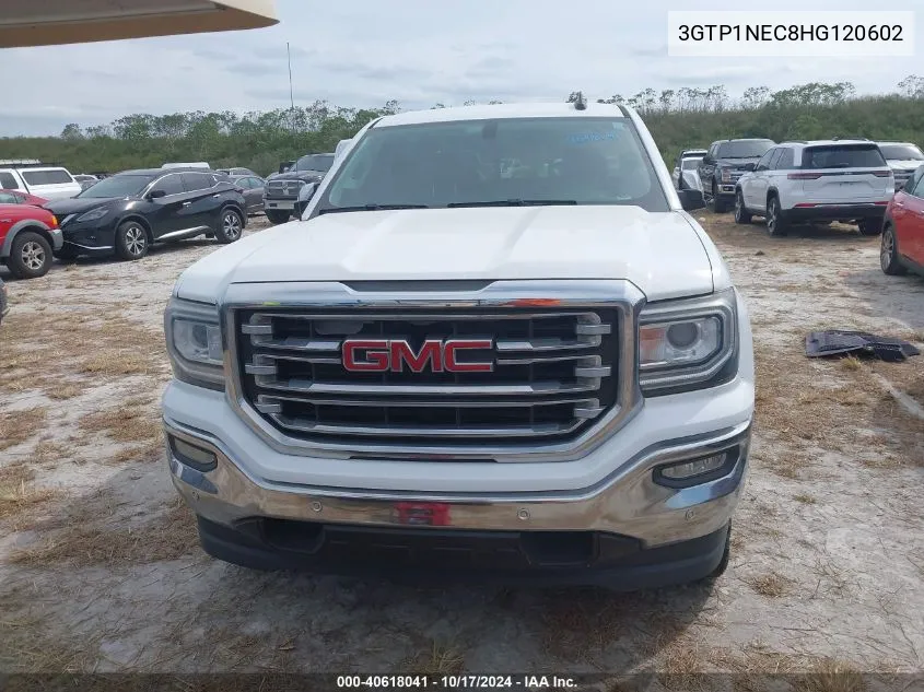 2017 GMC Sierra 1500 C1500 Slt VIN: 3GTP1NEC8HG120602 Lot: 40618041