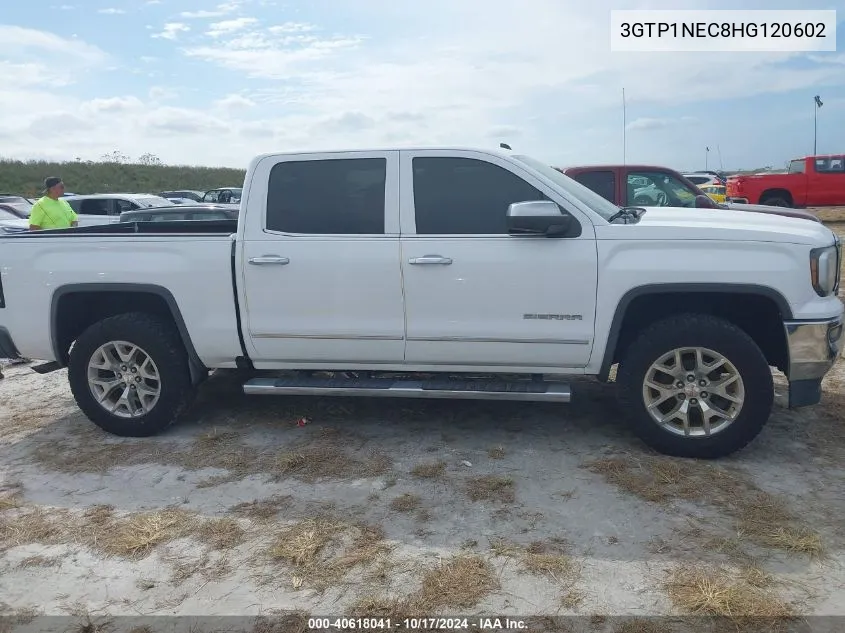 2017 GMC Sierra 1500 C1500 Slt VIN: 3GTP1NEC8HG120602 Lot: 40618041