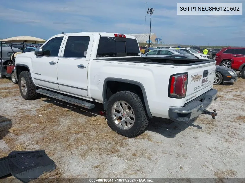 2017 GMC Sierra 1500 C1500 Slt VIN: 3GTP1NEC8HG120602 Lot: 40618041