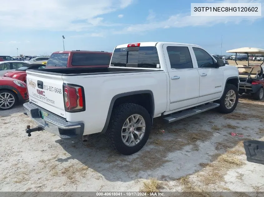 2017 GMC Sierra 1500 C1500 Slt VIN: 3GTP1NEC8HG120602 Lot: 40618041