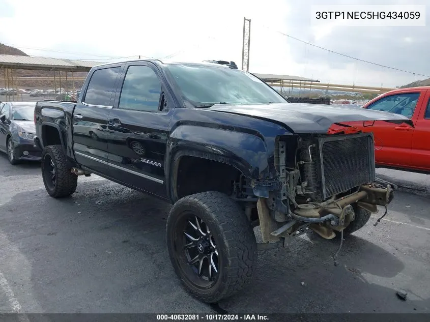 2017 GMC Sierra 1500 Slt VIN: 3GTP1NEC5HG434059 Lot: 40632081