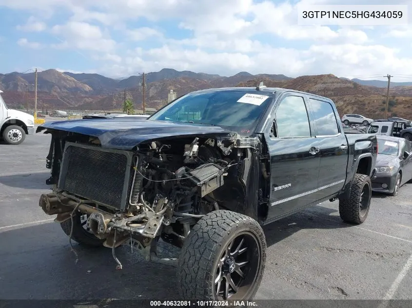 2017 GMC Sierra 1500 Slt VIN: 3GTP1NEC5HG434059 Lot: 40632081