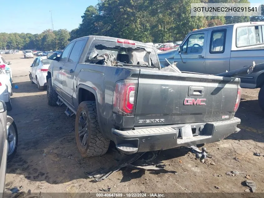 2017 GMC Sierra 1500 Slt VIN: 3GTU2NEC2HG291541 Lot: 40647689