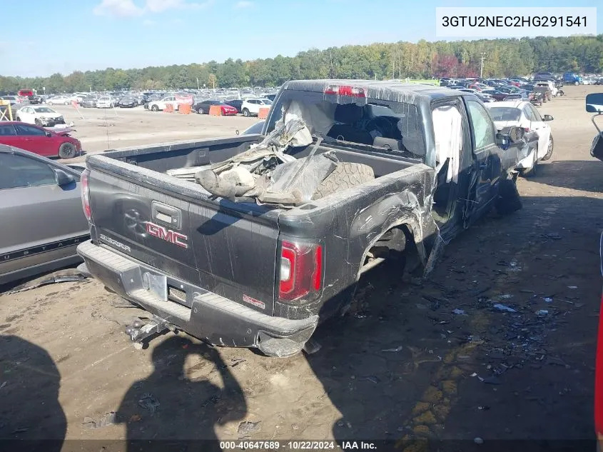 2017 GMC Sierra 1500 Slt VIN: 3GTU2NEC2HG291541 Lot: 40647689