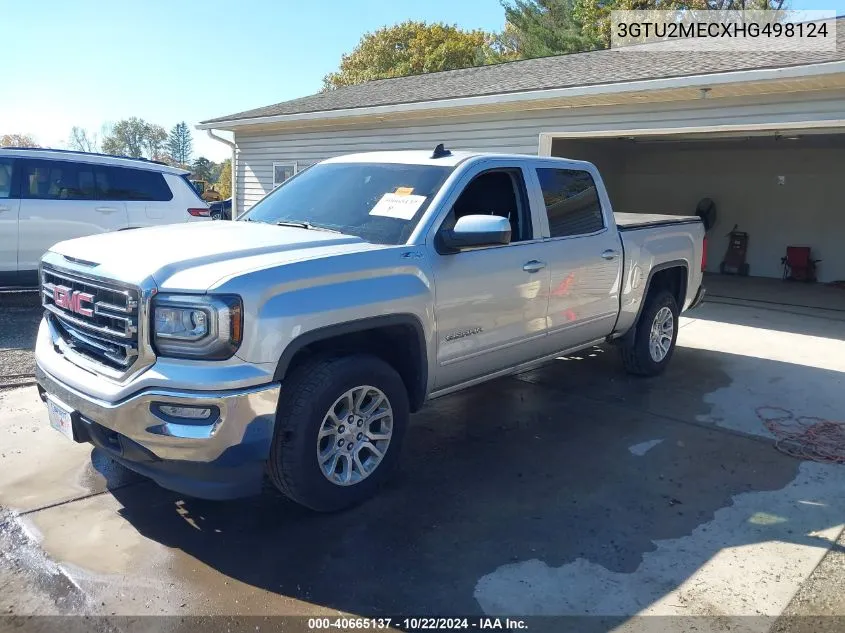 2017 GMC Sierra 1500 Sle VIN: 3GTU2MECXHG498124 Lot: 40665137