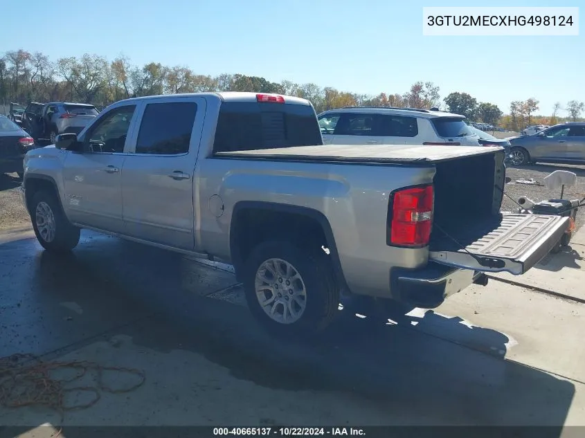 2017 GMC Sierra 1500 Sle VIN: 3GTU2MECXHG498124 Lot: 40665137