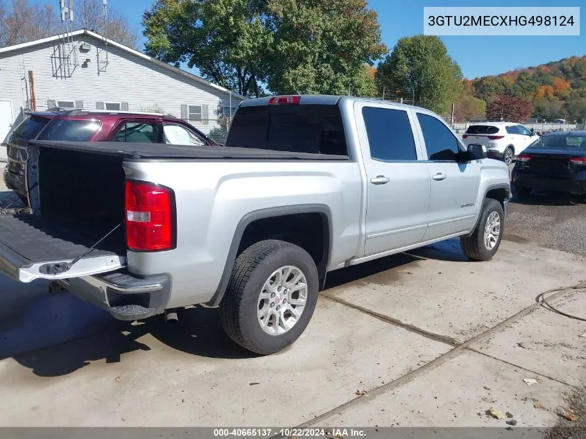 2017 GMC Sierra 1500 Sle VIN: 3GTU2MECXHG498124 Lot: 40665137