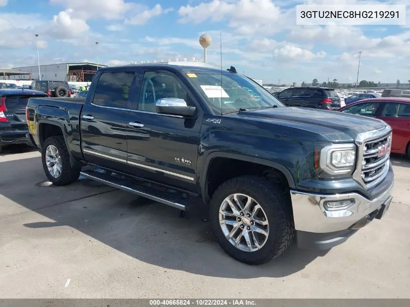 2017 GMC Sierra 1500 Slt VIN: 3GTU2NEC8HG219291 Lot: 40665824