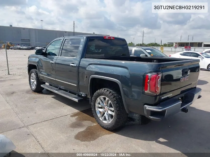 2017 GMC Sierra 1500 Slt VIN: 3GTU2NEC8HG219291 Lot: 40665824