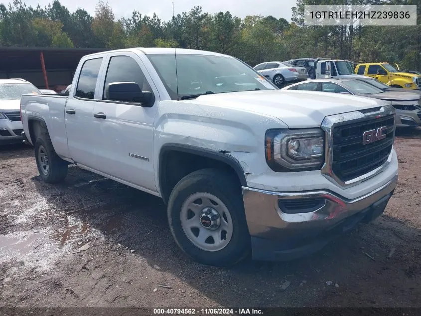 2017 GMC Sierra 1500 VIN: 1GTR1LEH2HZ239836 Lot: 40794562