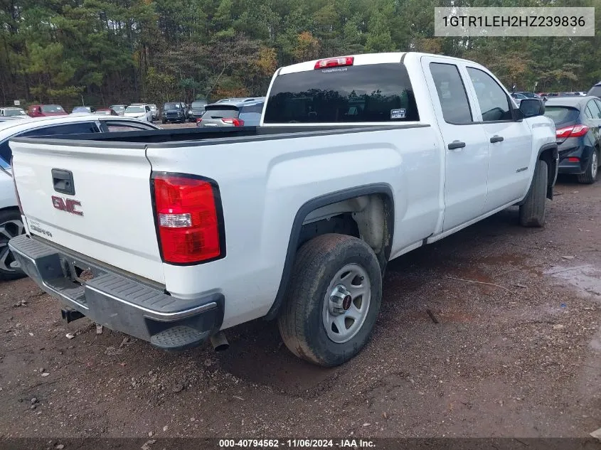 2017 GMC Sierra 1500 VIN: 1GTR1LEH2HZ239836 Lot: 40794562