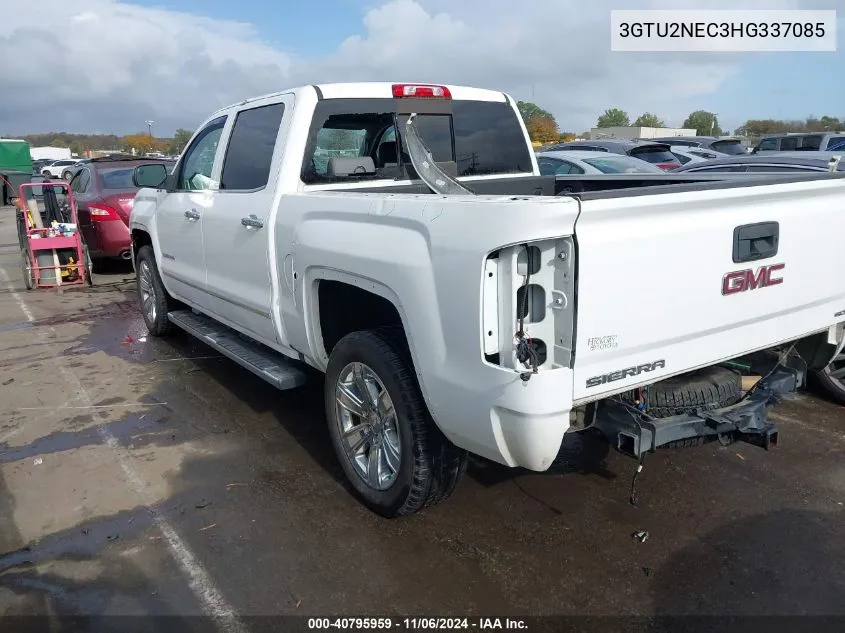 2017 GMC Sierra 1500 Slt VIN: 3GTU2NEC3HG337085 Lot: 40795959