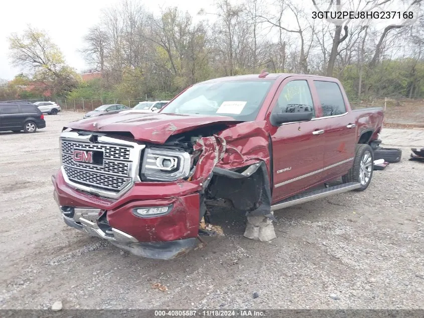 2017 GMC Sierra 1500 Denali VIN: 3GTU2PEJ8HG237168 Lot: 40805587