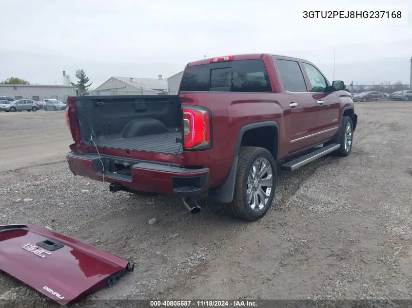 2017 GMC Sierra 1500 Denali VIN: 3GTU2PEJ8HG237168 Lot: 40805587