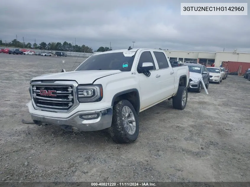 2017 GMC Sierra 1500 VIN: 3GTU2NEC1HG142960 Lot: 40821220