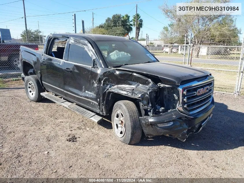 2017 GMC Sierra 1500 Sle VIN: 3GTP1MEC9HG310984 Lot: 40881500