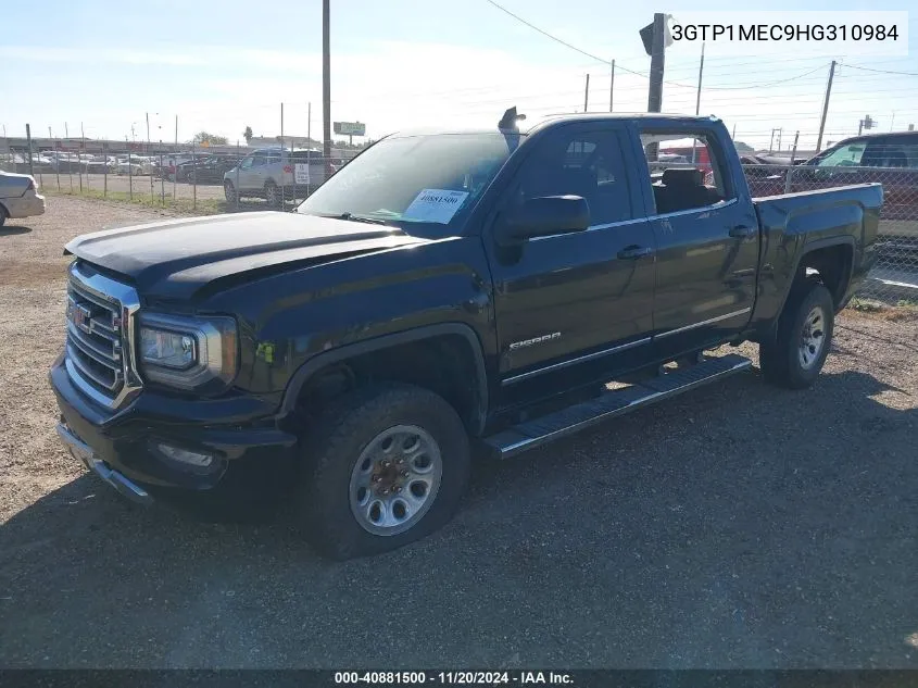 2017 GMC Sierra 1500 Sle VIN: 3GTP1MEC9HG310984 Lot: 40881500