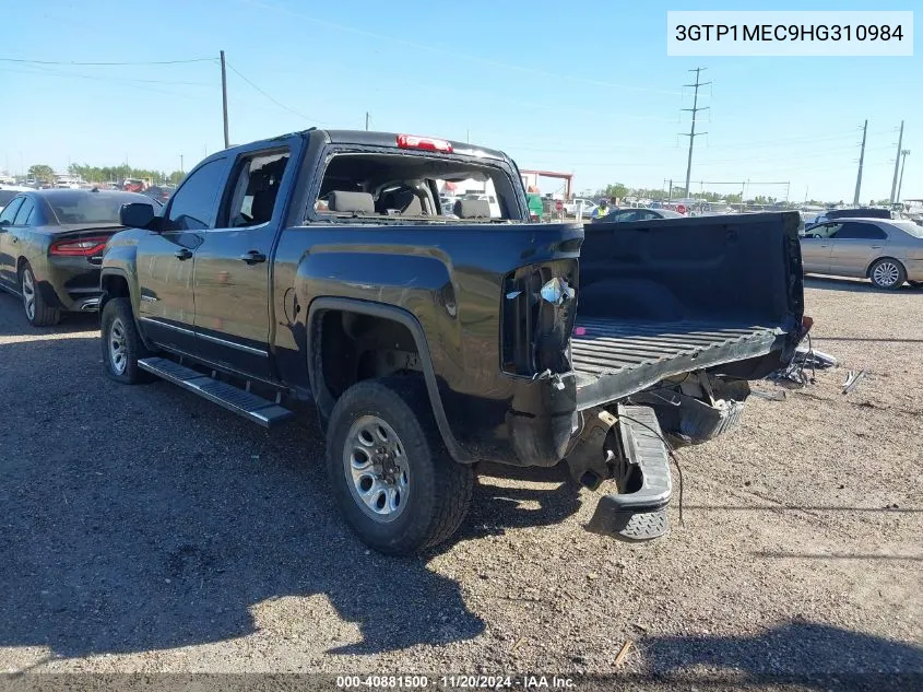 2017 GMC Sierra 1500 Sle VIN: 3GTP1MEC9HG310984 Lot: 40881500