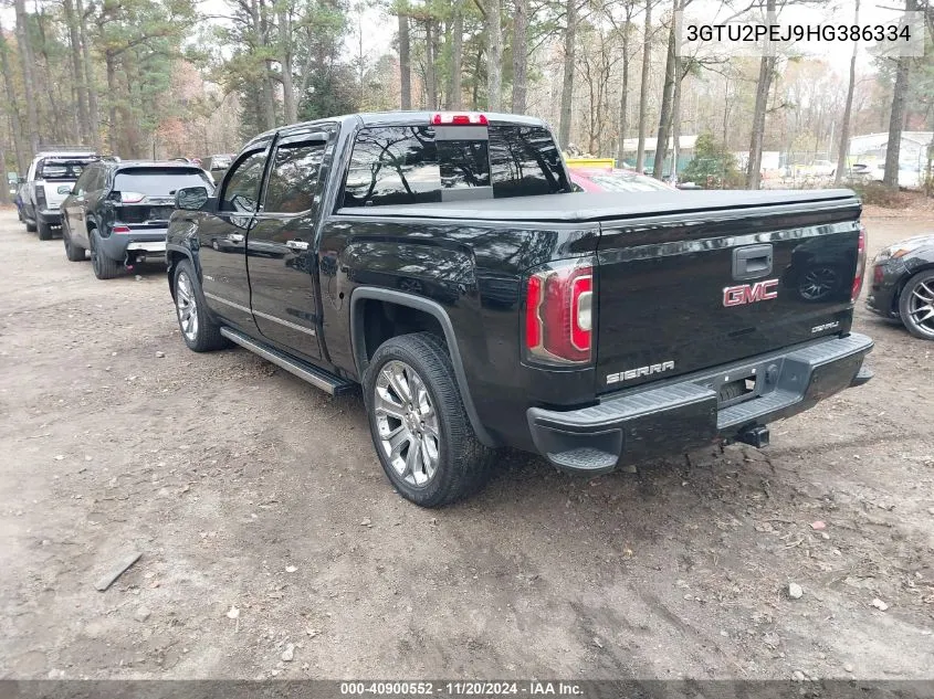 2017 GMC Sierra 1500 Denali VIN: 3GTU2PEJ9HG386334 Lot: 40900552