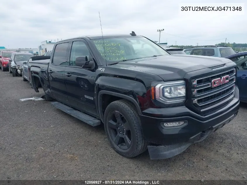 2018 GMC Sierra 1500 VIN: 3GTU2MECXJG471348 Lot: 12056927