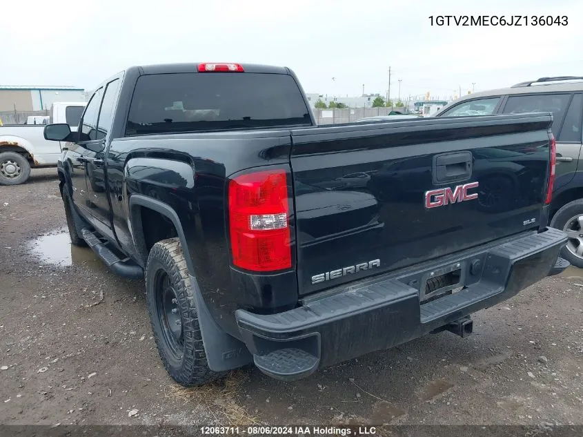 1GTV2MEC6JZ136043 2018 GMC Sierra 1500