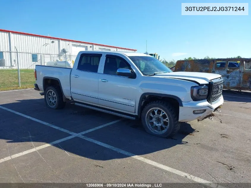 2018 GMC Sierra 1500 VIN: 3GTU2PEJ2JG371244 Lot: 12085906