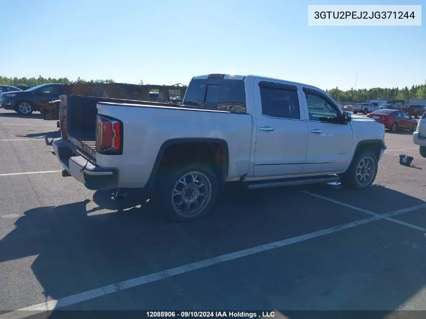 2018 GMC Sierra 1500 VIN: 3GTU2PEJ2JG371244 Lot: 12085906