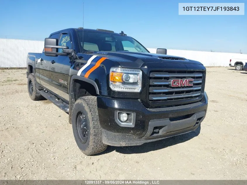 2018 GMC Sierra 2500Hd VIN: 1GT12TEY7JF193843 Lot: 12091337