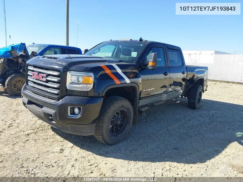 2018 GMC Sierra 2500Hd VIN: 1GT12TEY7JF193843 Lot: 12091337